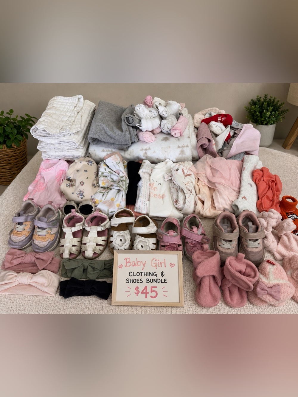 Baby Girls Clothing Lot Size 18 Month Mixed Brands + Accessories, Shoes, & More!